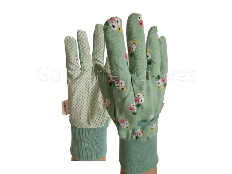 Briers Posies Cotton Grips Gardening Gloves GardenerGloves.co.uk
